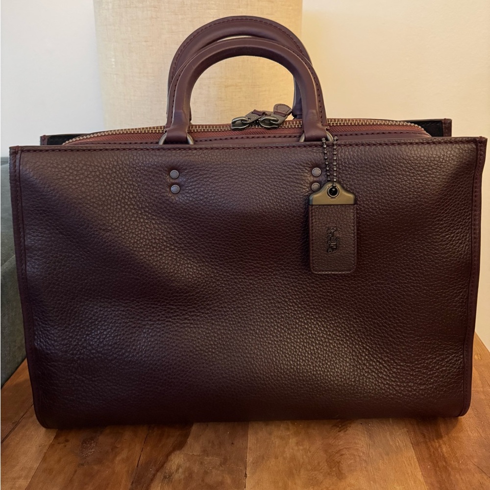 COACH ROGUE BRIEF OXBLOOD